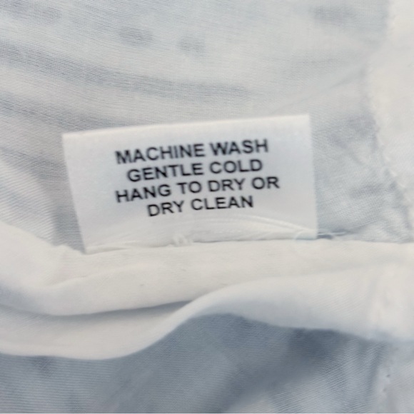 Holly Shae Blue Floral Stripe Button Front Tunic Blouse XS - Picture 8 of 8